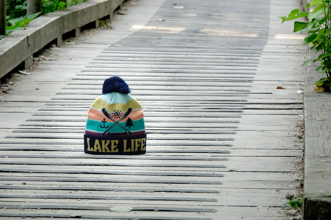 Lake Life PomPom Beanie