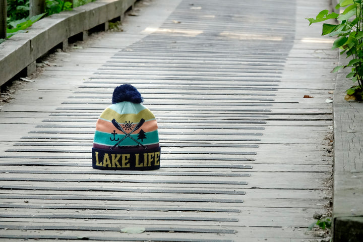 Lake Life PomPom Beanie