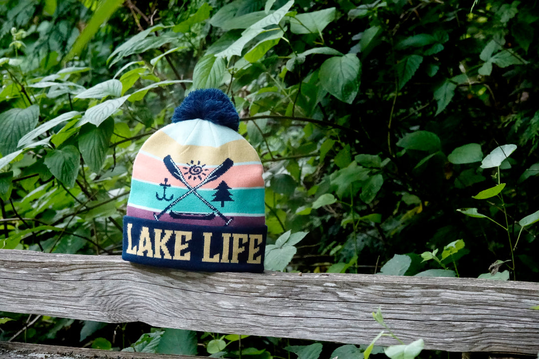 Lake Life PomPom Beanie