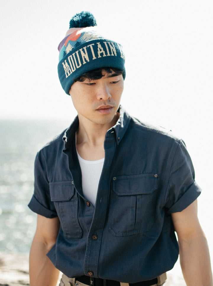 Mountain Life PomPom Beanie