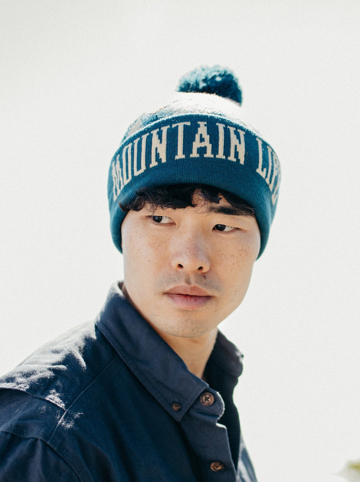 Mountain Life PomPom Beanie