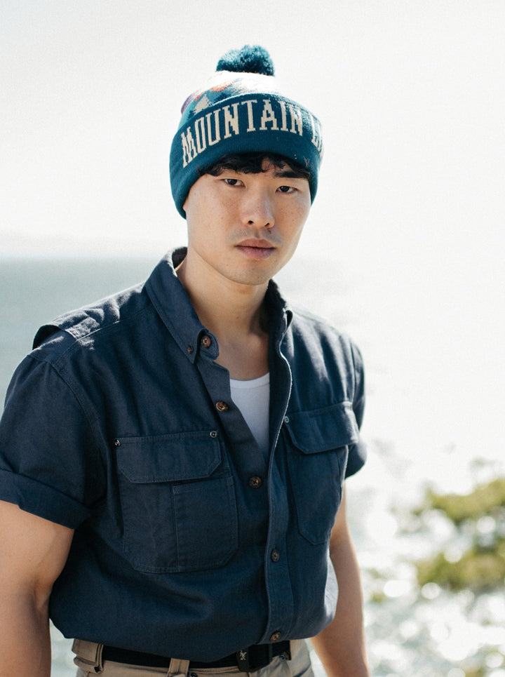 Mountain Life PomPom Beanie