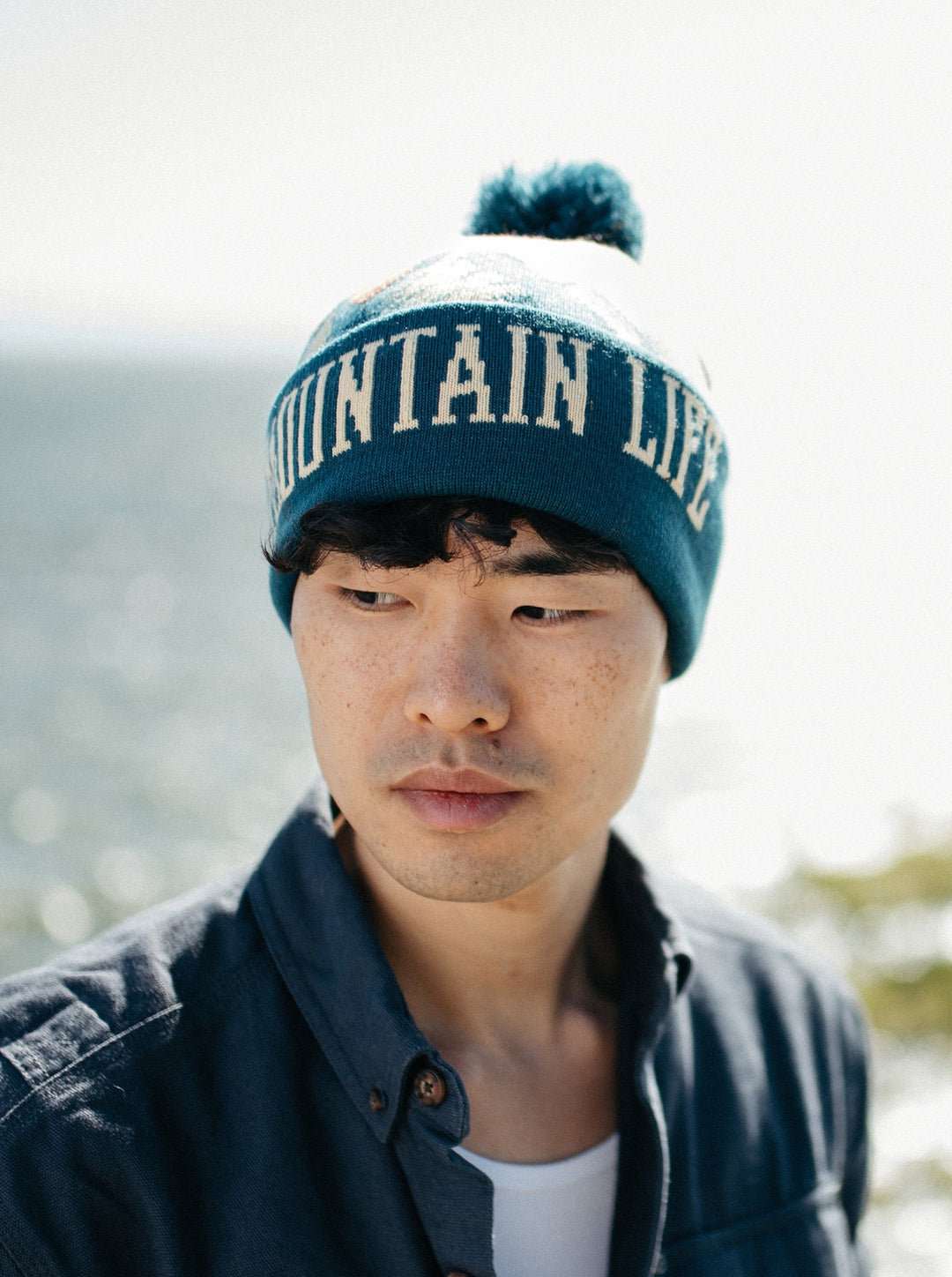 Mountain Life PomPom Beanie