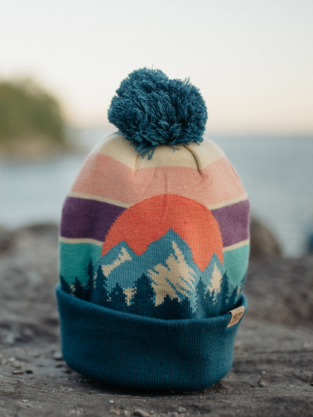 Mountain Life PomPom Beanie
