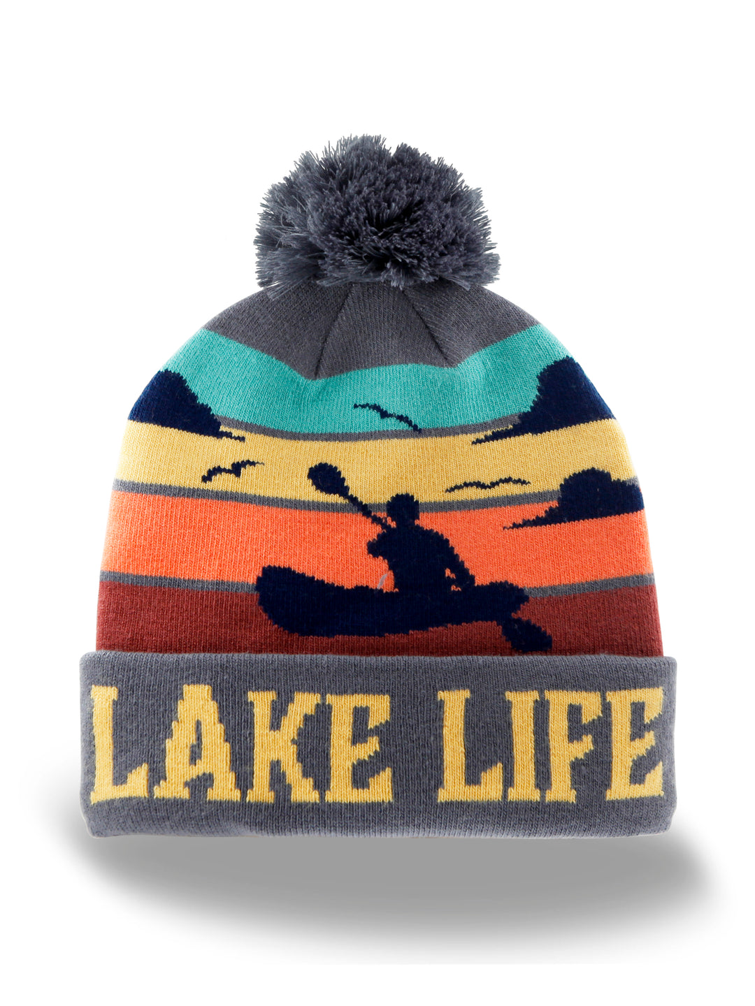 Lake Life PomPom Beanie